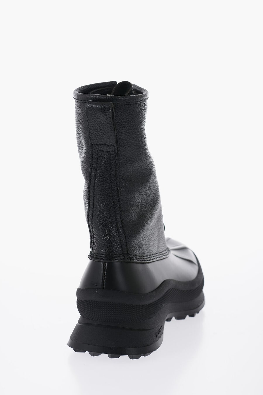 Jil Sander 3500~Leather Combat Boots with Vibram Sole, view 2