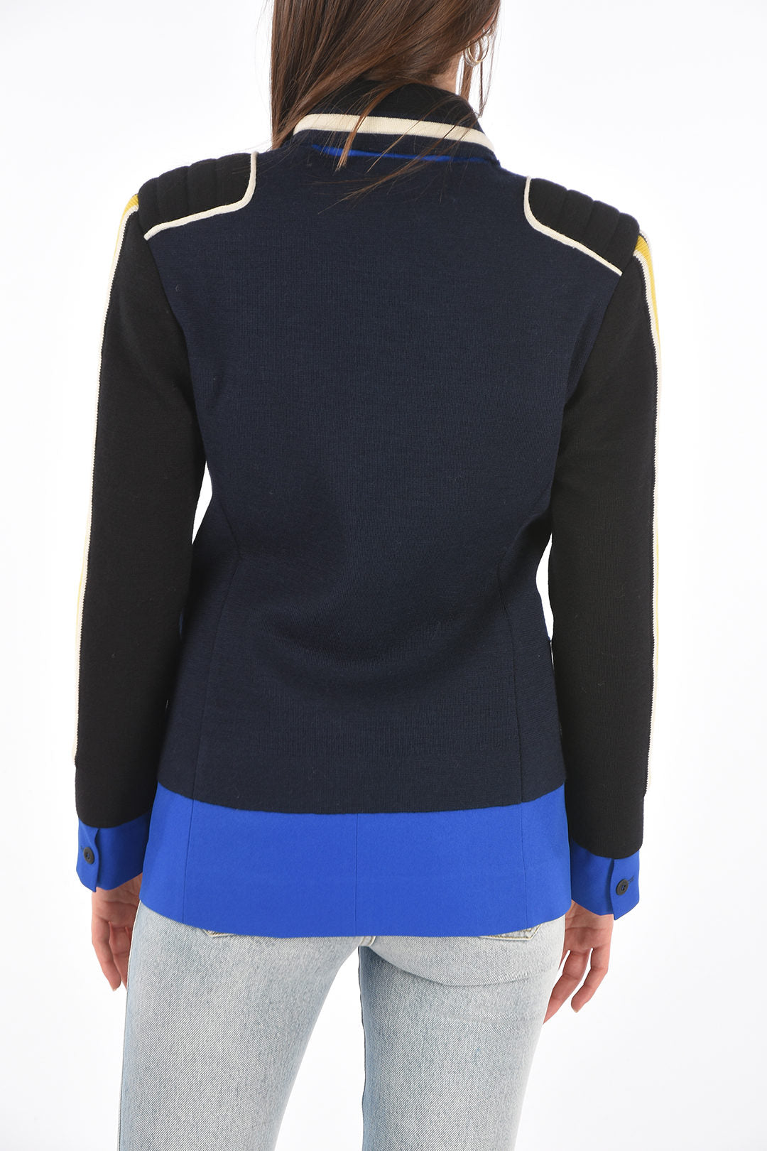 Maison Margiela 3500~MM0 Knit Double-Breasted Jacket with Peak Lapel, view 2