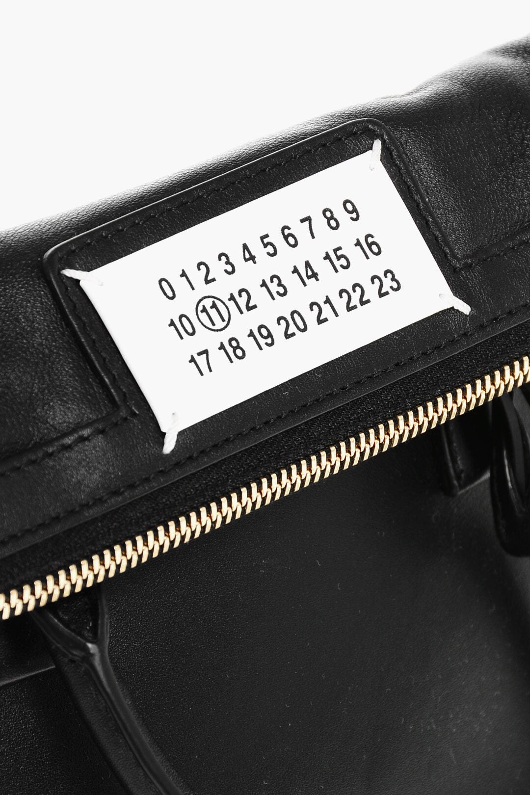 Maison Margiela 3500~MM11 Leather Tote Bag 5AC with Visible Topstitching