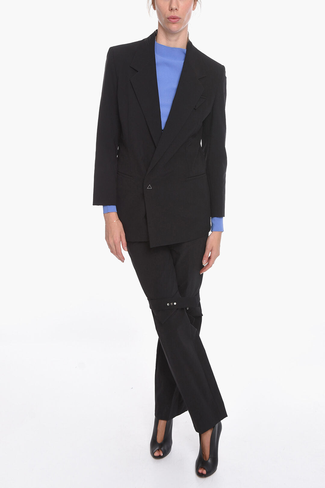 Bottega Veneta 3500~Nylon Canvas Single-Breasted Blazer