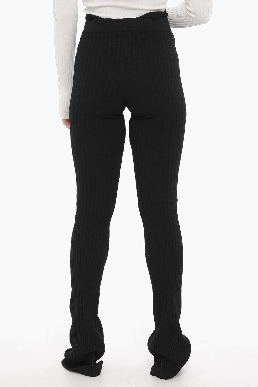 ANDREĀDAMO 3500~Ribbed Boot-Cut Pants, view 4