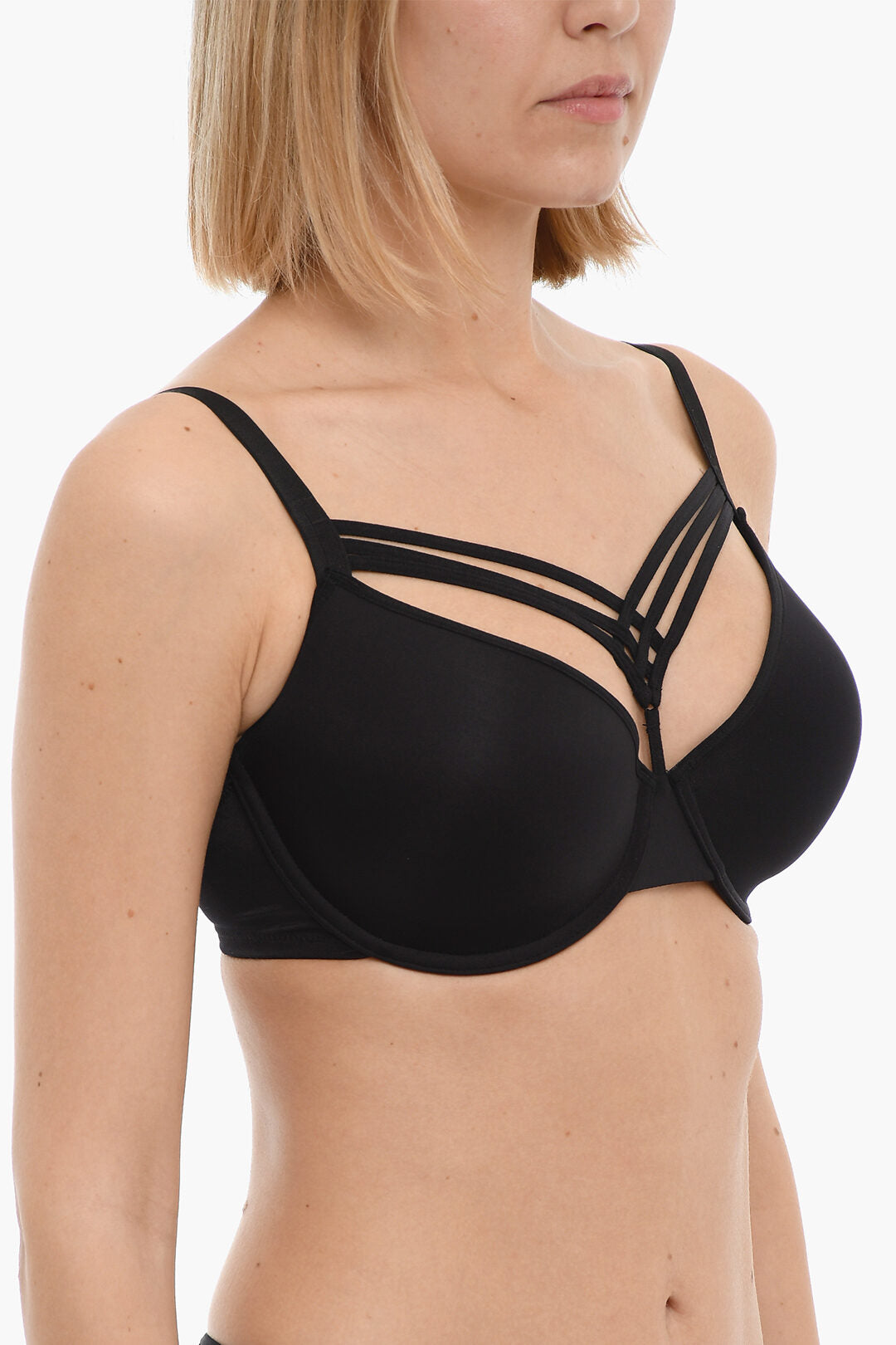 Marlies Dekkers 3500~Solid-Color Bra with Cut-Out Details