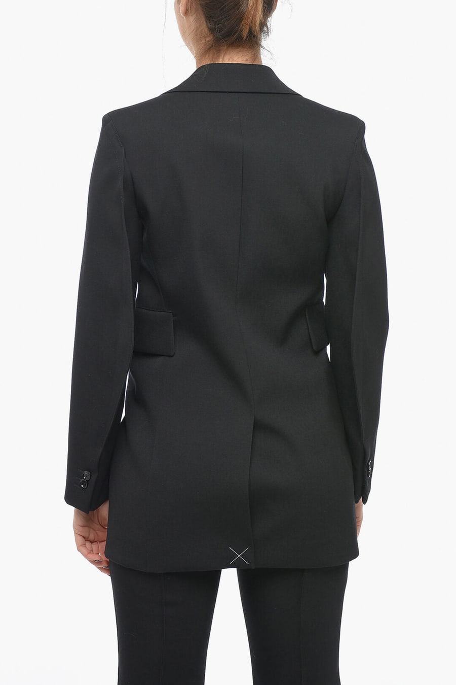 Bottega Veneta 3500~Stretch-Wool Blazer with Curved Sleeves, view 2