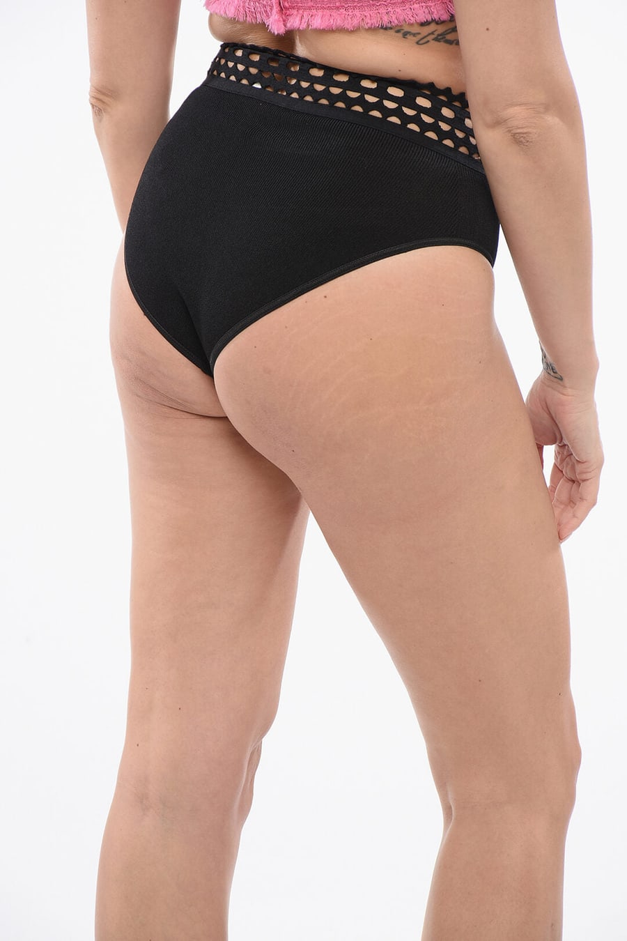Alaïa 3500~Stretchy Culotte VIENNE with Openwork, view 2
