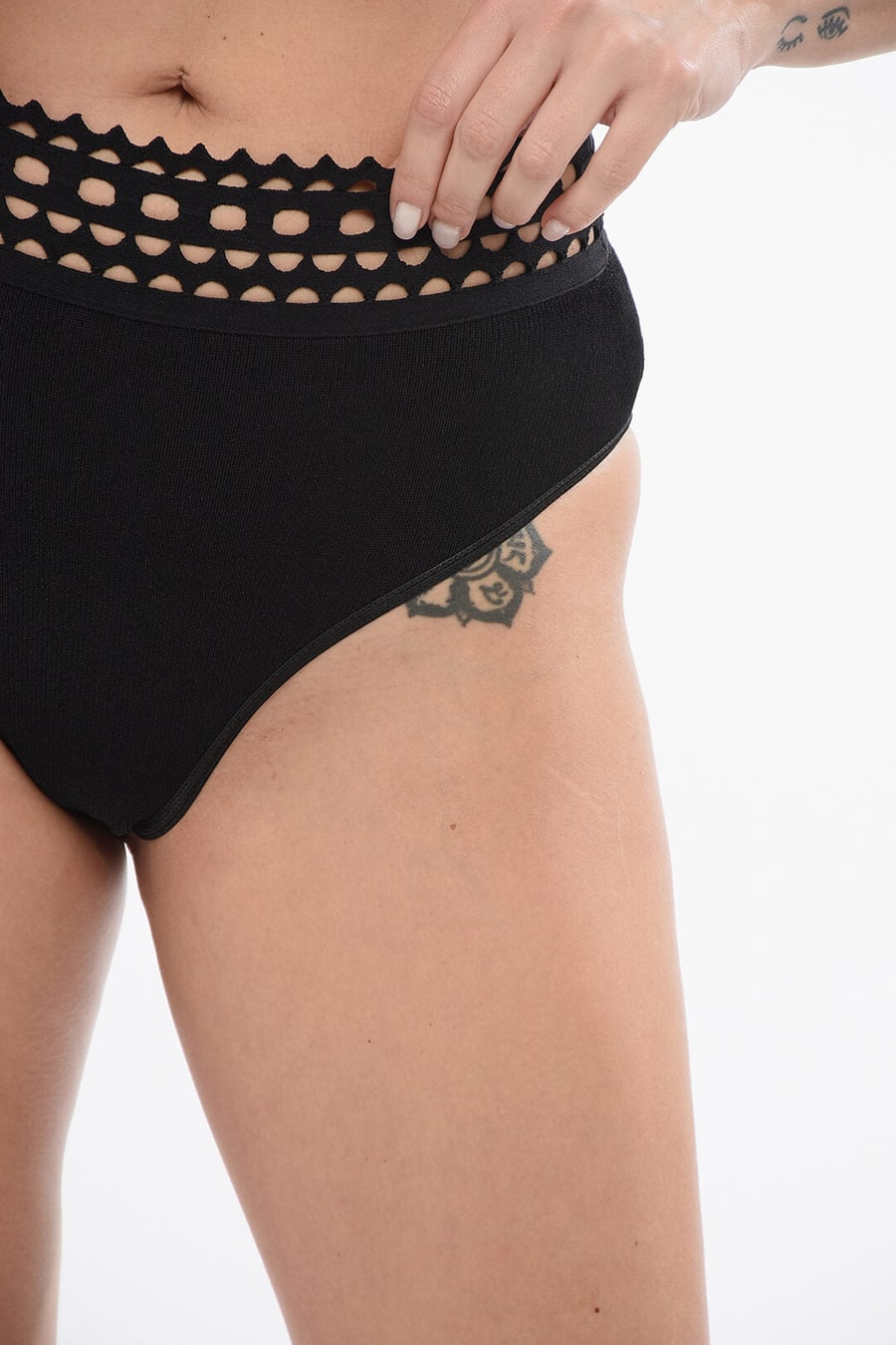 Alaïa 3500~Stretchy Culotte VIENNE with Openwork, view 3