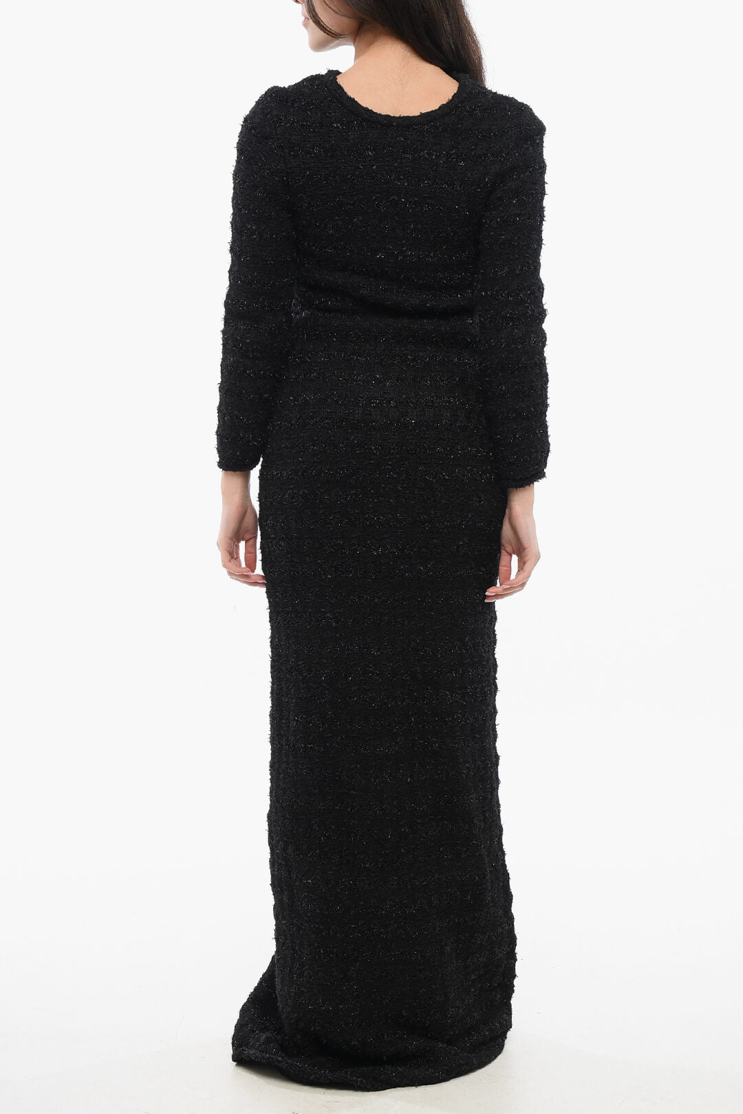 Balenciaga 3500~Tweed Dress with Logo Buttons