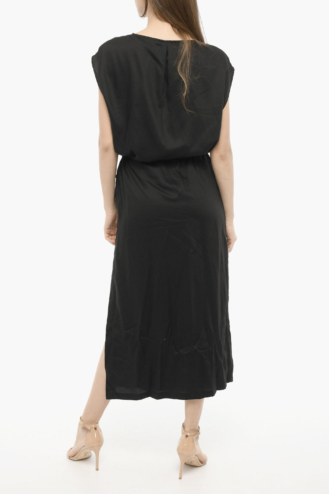 Woolrich 3500~Twill Maxi Dress in Solid Color
