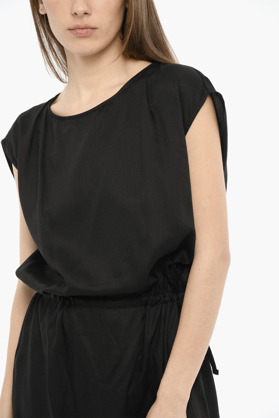 Woolrich 3500~Twill Maxi Dress in Solid Color, view 3
