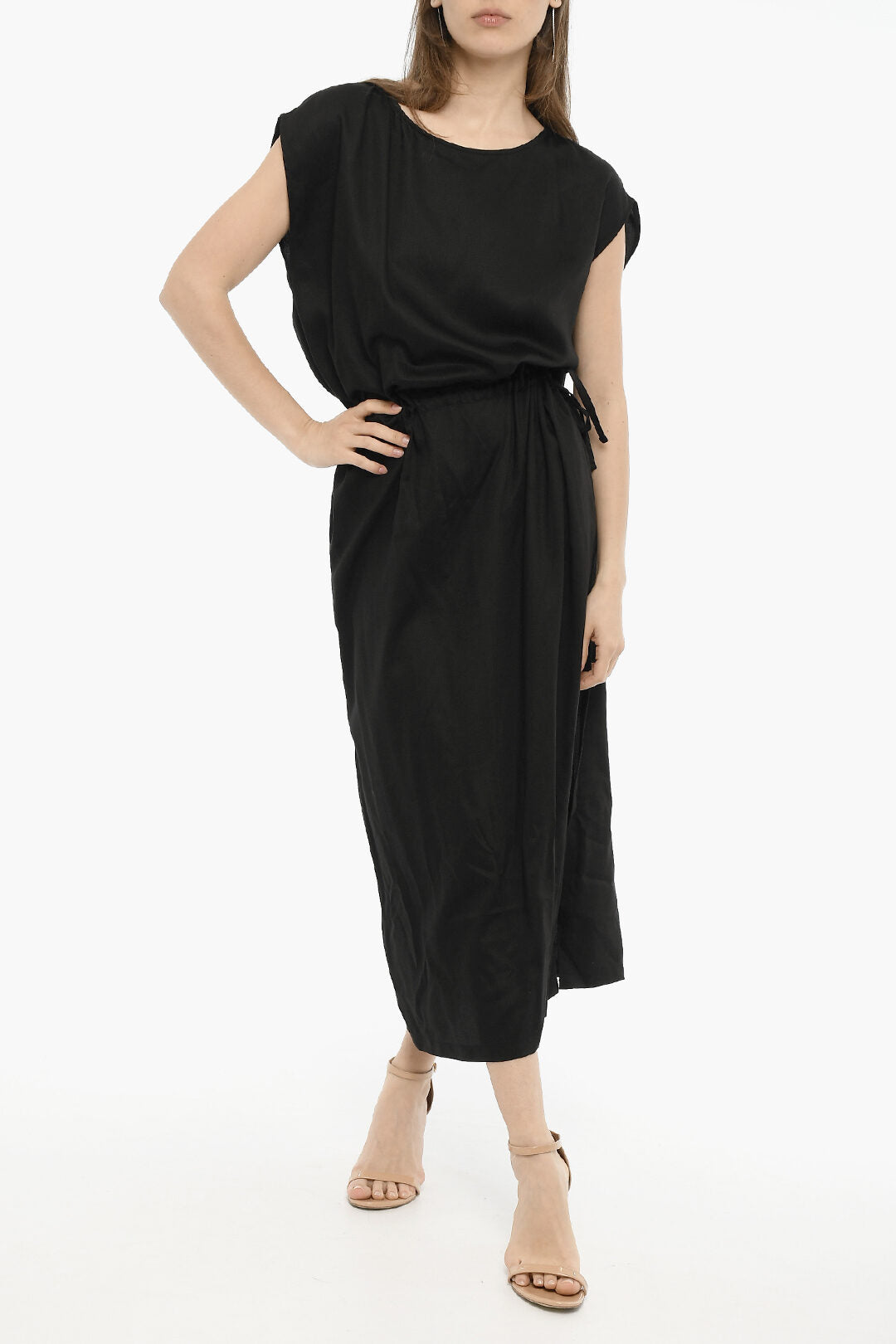 Woolrich 3500~Twill Maxi Dress in Solid Color