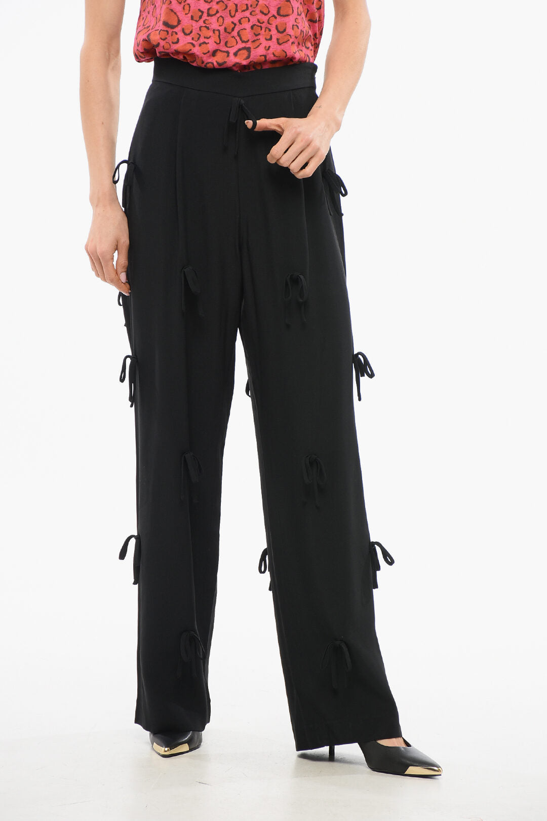Viktor & Rolf 3500~Wide-Leg Trousers BED OF BOWS