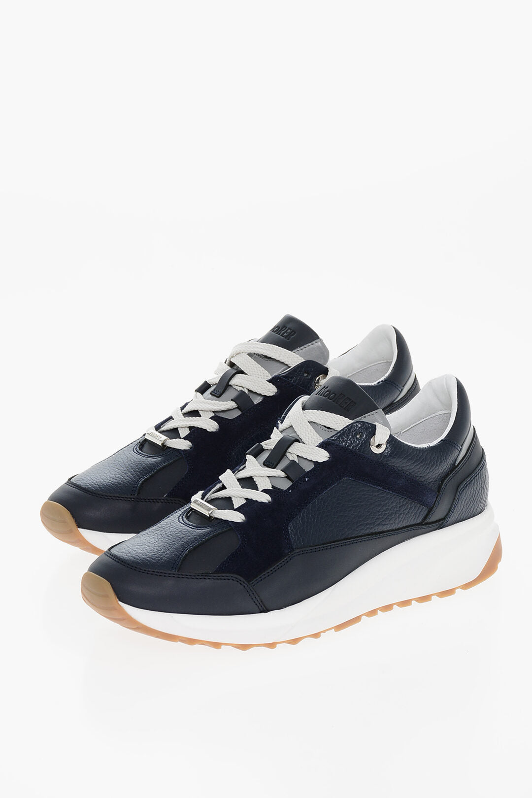Moorer 0130~Lace-Up Sneakers HOPIAN with Suede Inserts