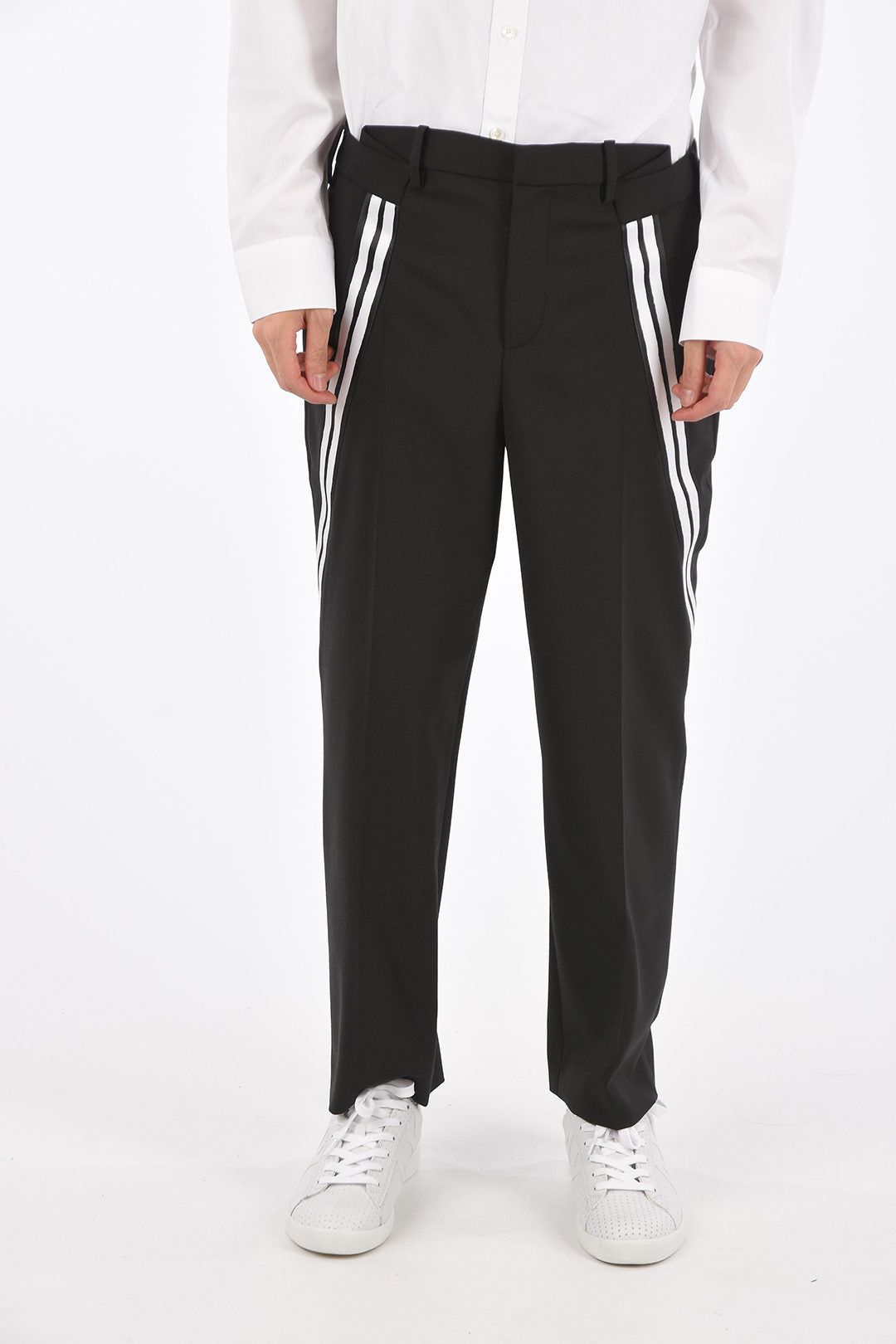 Neil Barrett 0130~Slim-Fit Trousers with Regular Waist