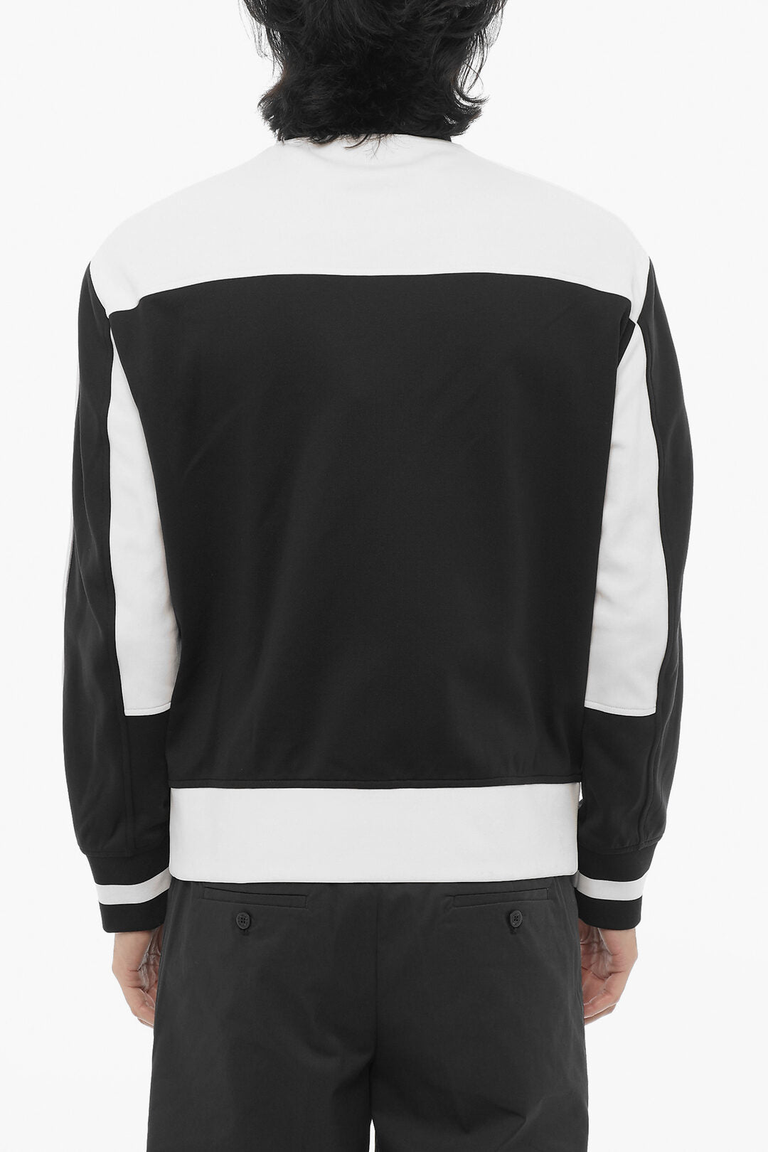 Neil Barrett 0130~Two-Tone Sweatshirt SPORT MODERNIST with Zip, view 2
