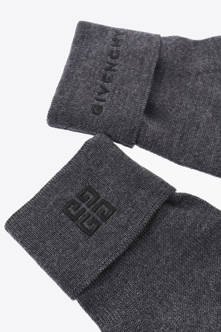 Givenchy 0130~Wool Gloves with Logo, view 3