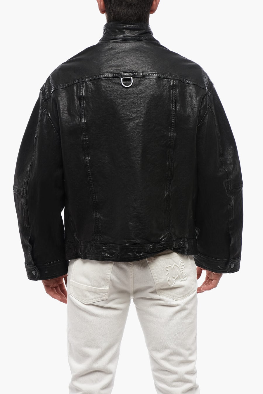 Neil Barrett 0135~Leather Multi-pocket Jacket LOOSE WASHED, view 2
