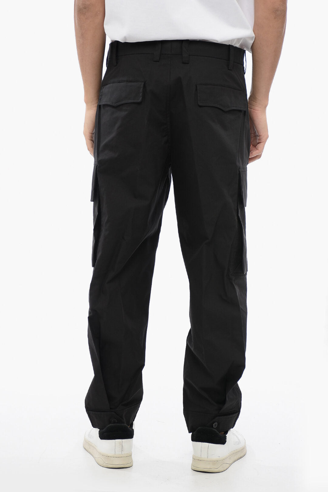 Neil Barrett 0135~Loose-Fit Cotton-Blend Cargo Pants FIREMAN, view 2