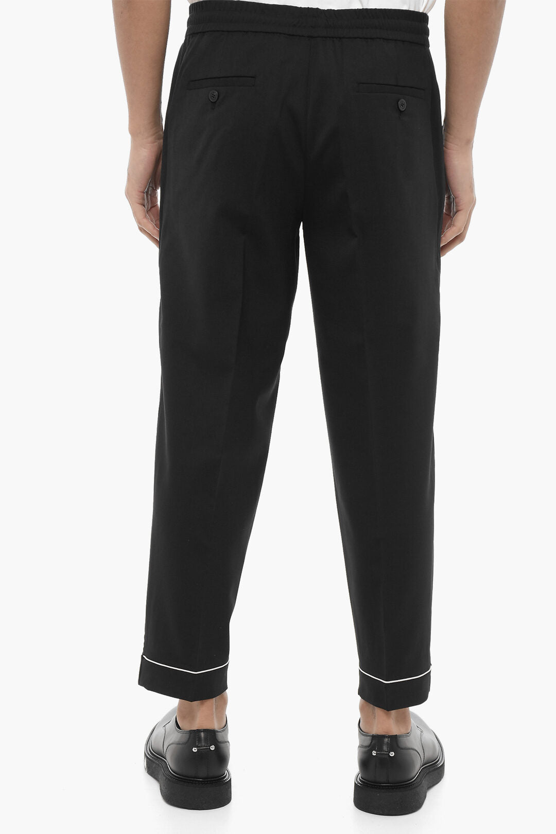 Neil Barrett 0135~Slim-Fit Trousers REM with Low Rise and Elasticated Waist, view 2