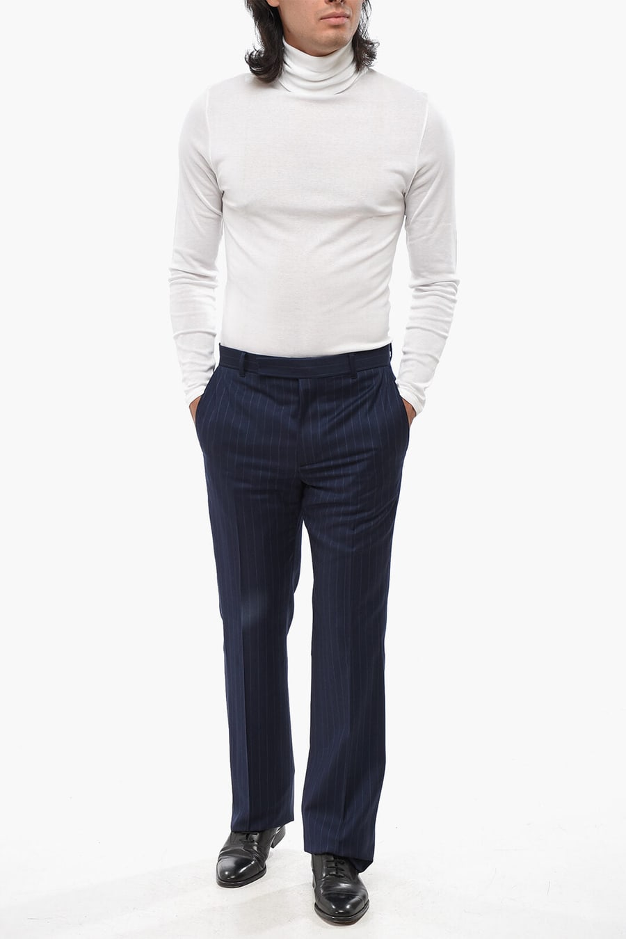 Givenchy 0140~Pinstriped Wool Pants, view 4
