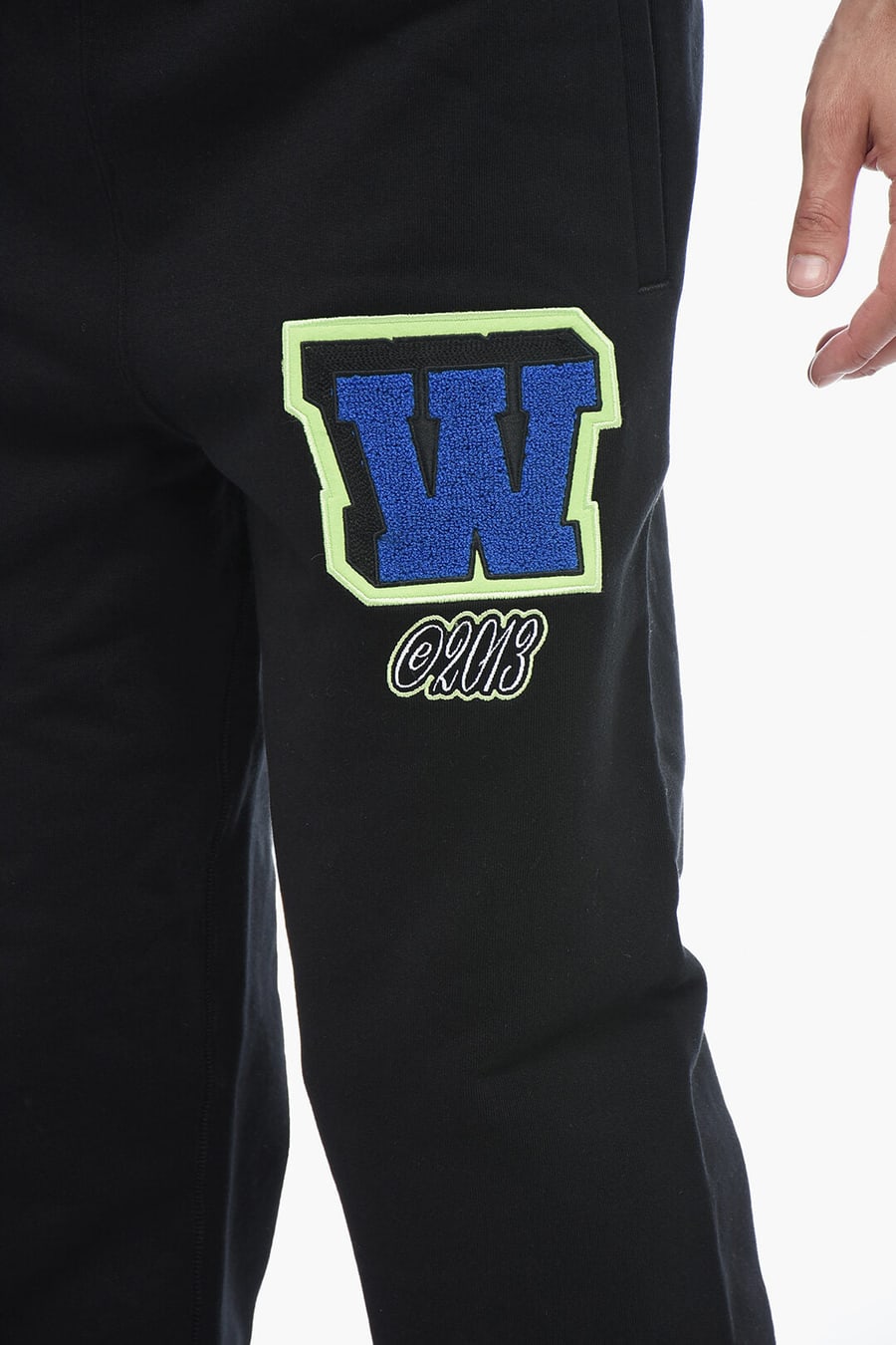Off-White 0201~Joggers VARS Embroidered With Patchwork, view 3
