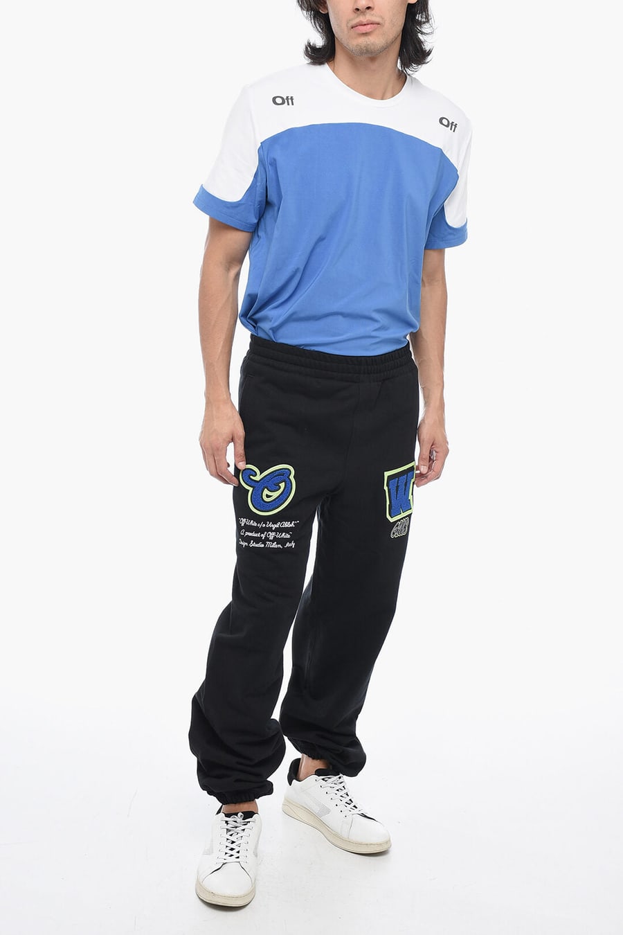 Off-White 0201~Joggers VARS Embroidered With Patchwork, view 4
