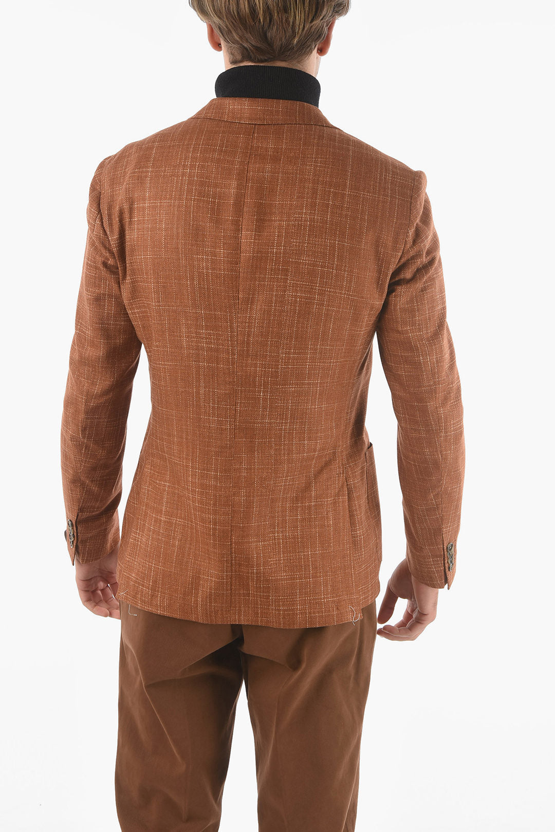 Corneliani 2405~2-Button Silk Blazer GATE with Classic Lapel