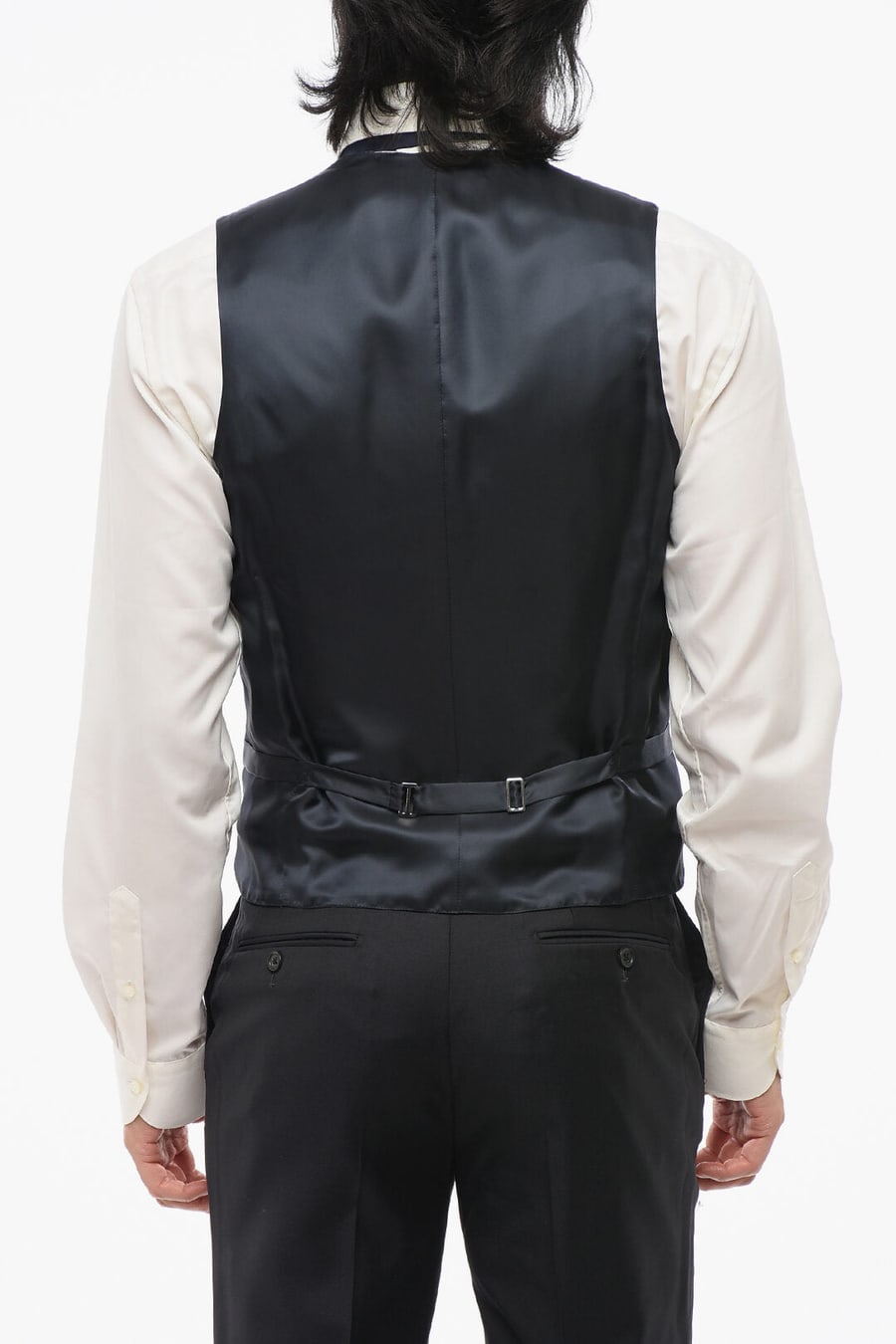 Corneliani 2405~4-Button Wool Waistcoat, view 2