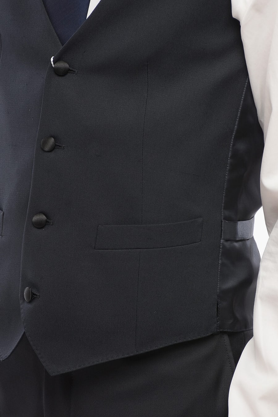 Corneliani 2405~4-Button Wool Waistcoat, view 3