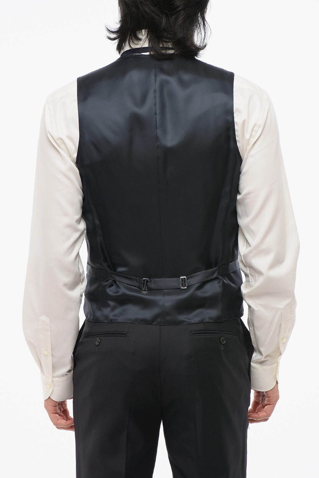 Corneliani 2405~4-Button Wool Waistcoat, view 2