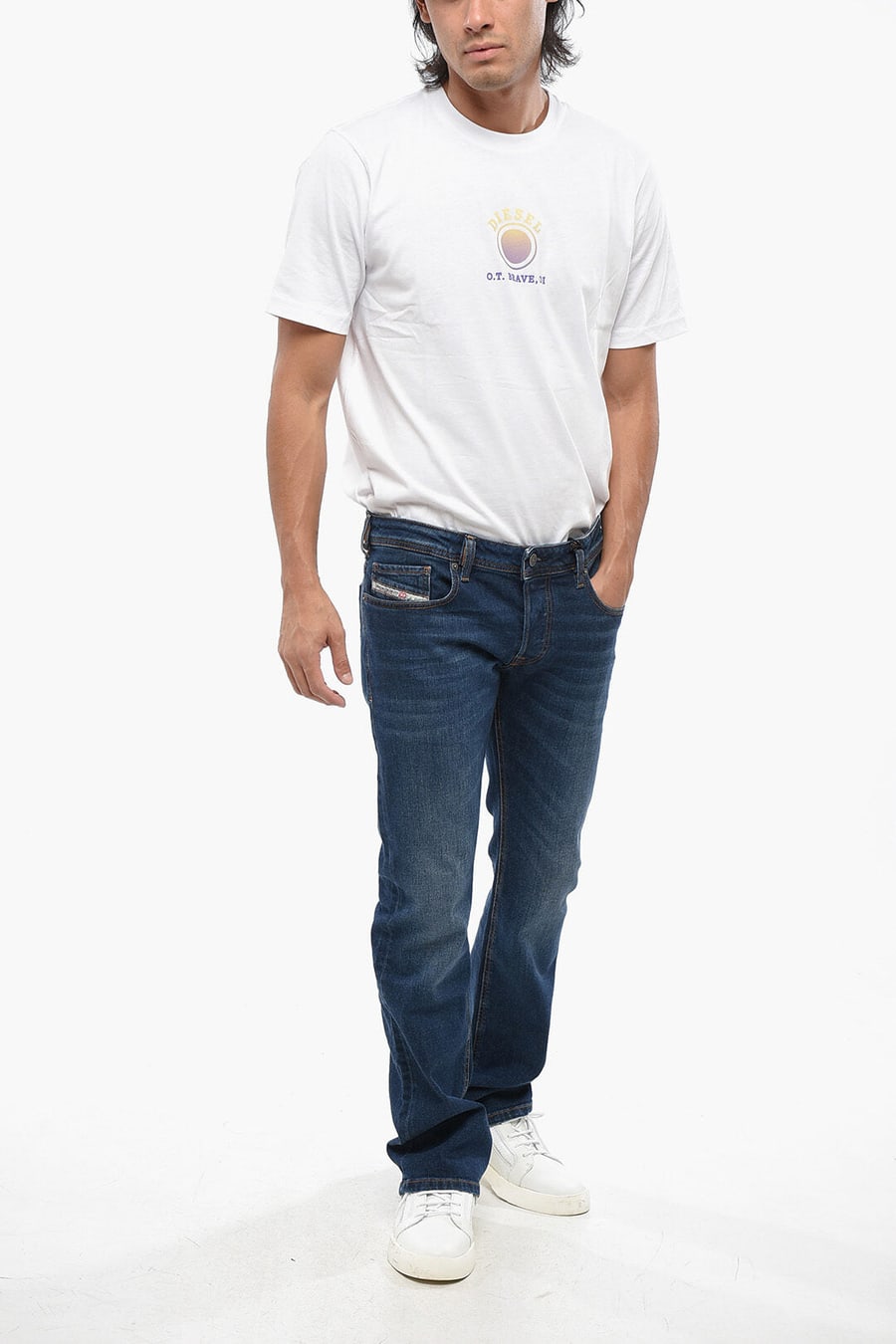 Diesel 2405~Bootcut Jeans ZATINY with Belt Loops 22cm, view 4