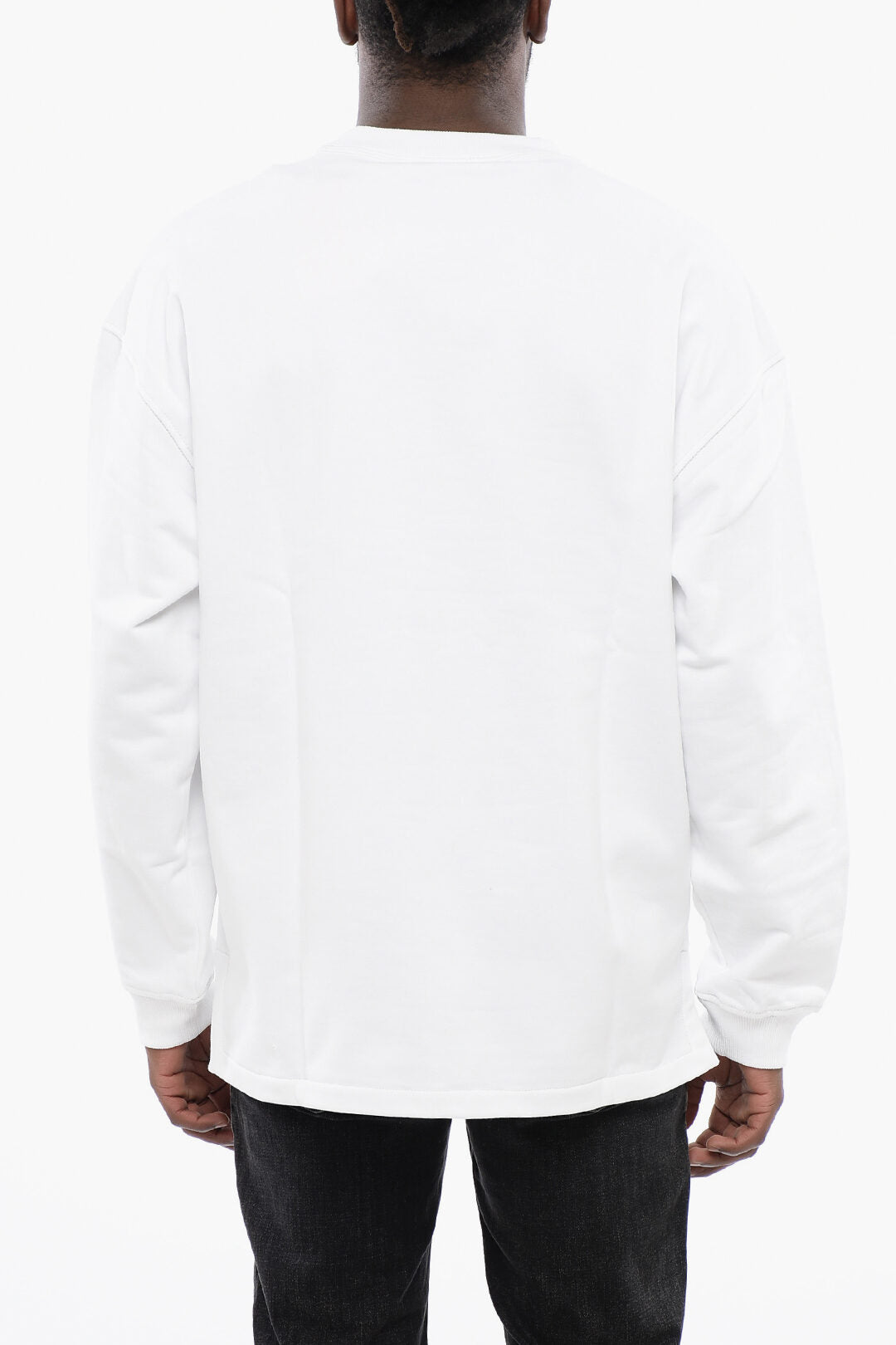 Diesel 2405~Brushed Cotton Crewneck Sweatshirt S-BAXT-N1, view 2
