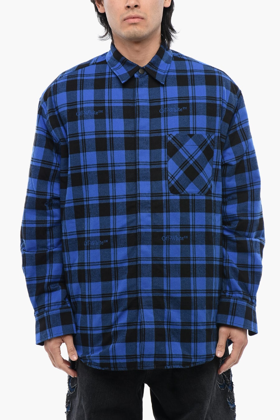 Off-White 2405~Checked Flannel-Lined Overshirt