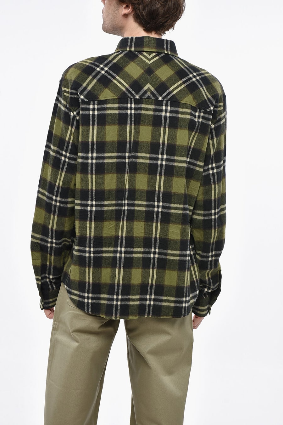 Dsquared2 2405~Checked Overshirt with Embossed Logo, view 2