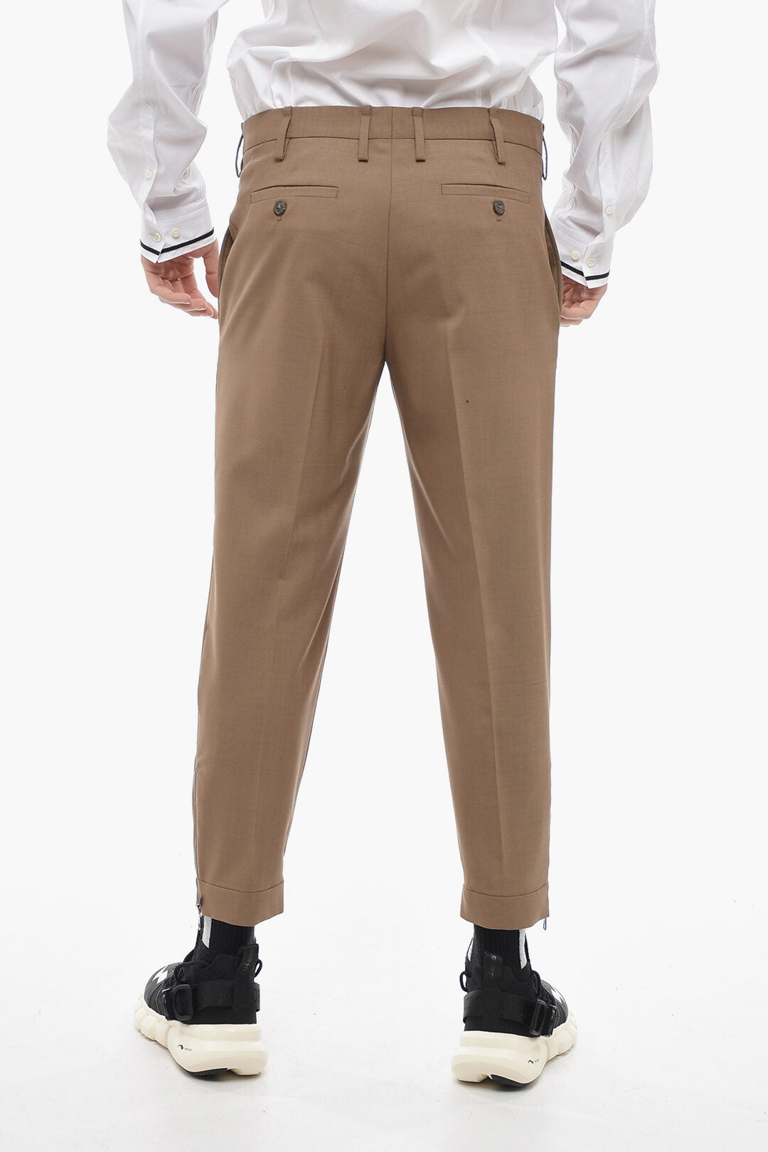 Neil Barrett 2405~Chino Trousers JAMIE Slim-Fit with Ankle Zip