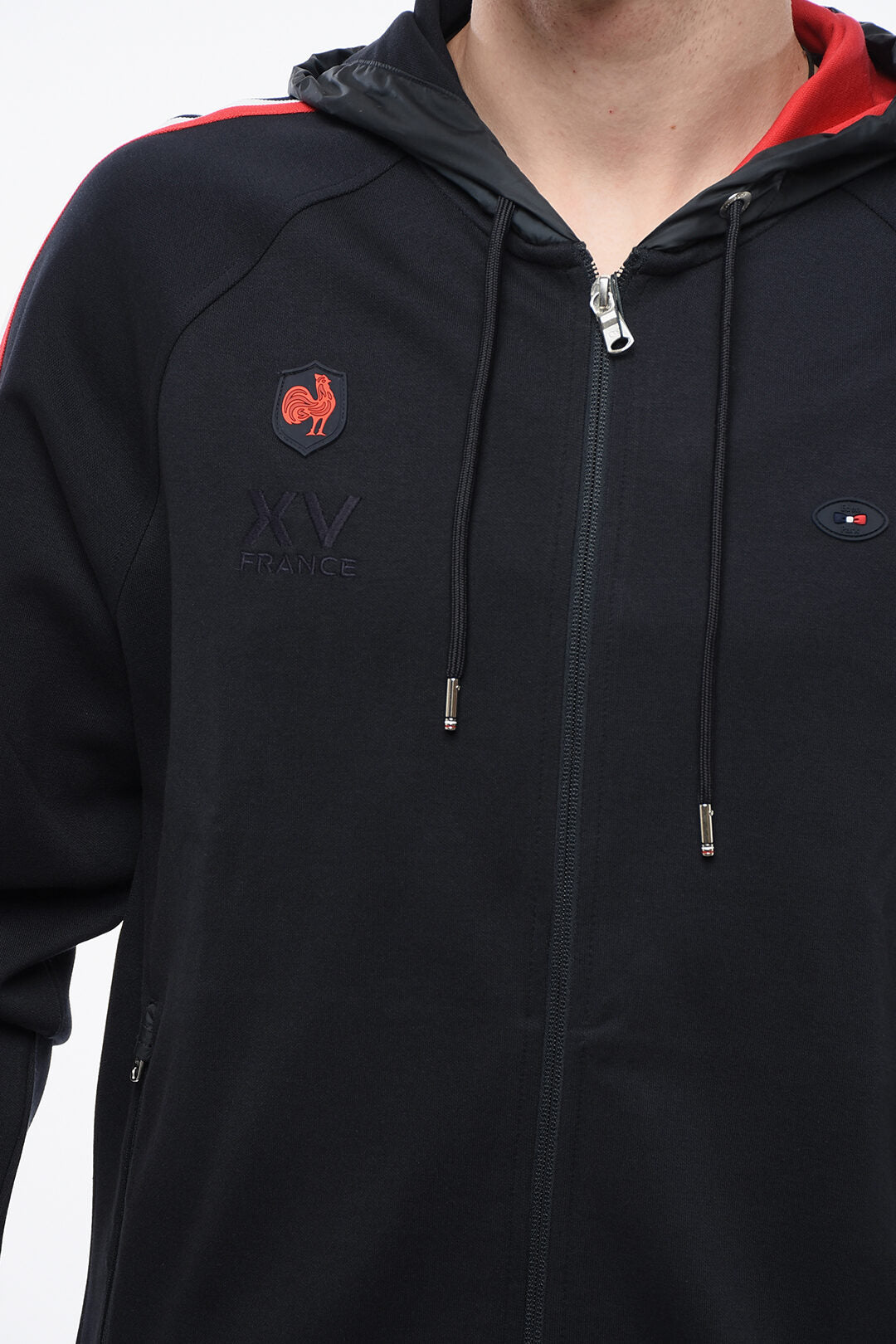 Eden Park 2405~Cotton Sweatshirt AMBARE with Hood and Zip Closure