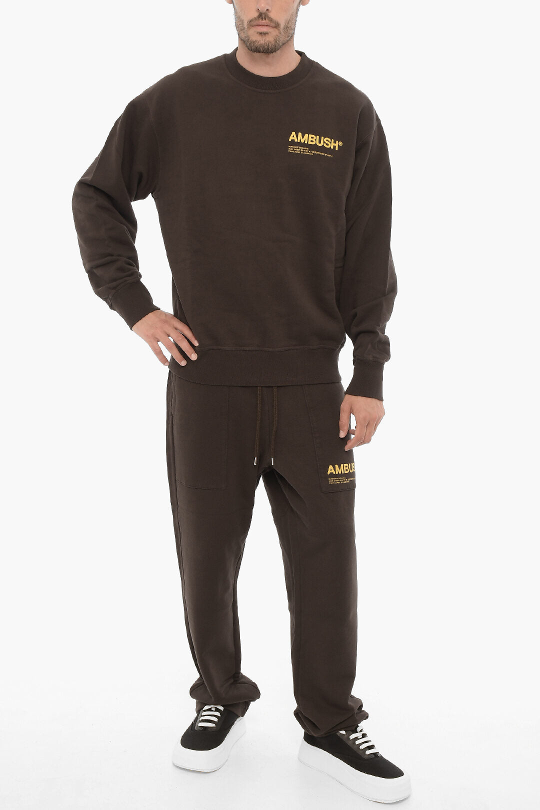 Ambush 2405~Crewneck Sweatshirt WORKSHOP Cotton Fleece