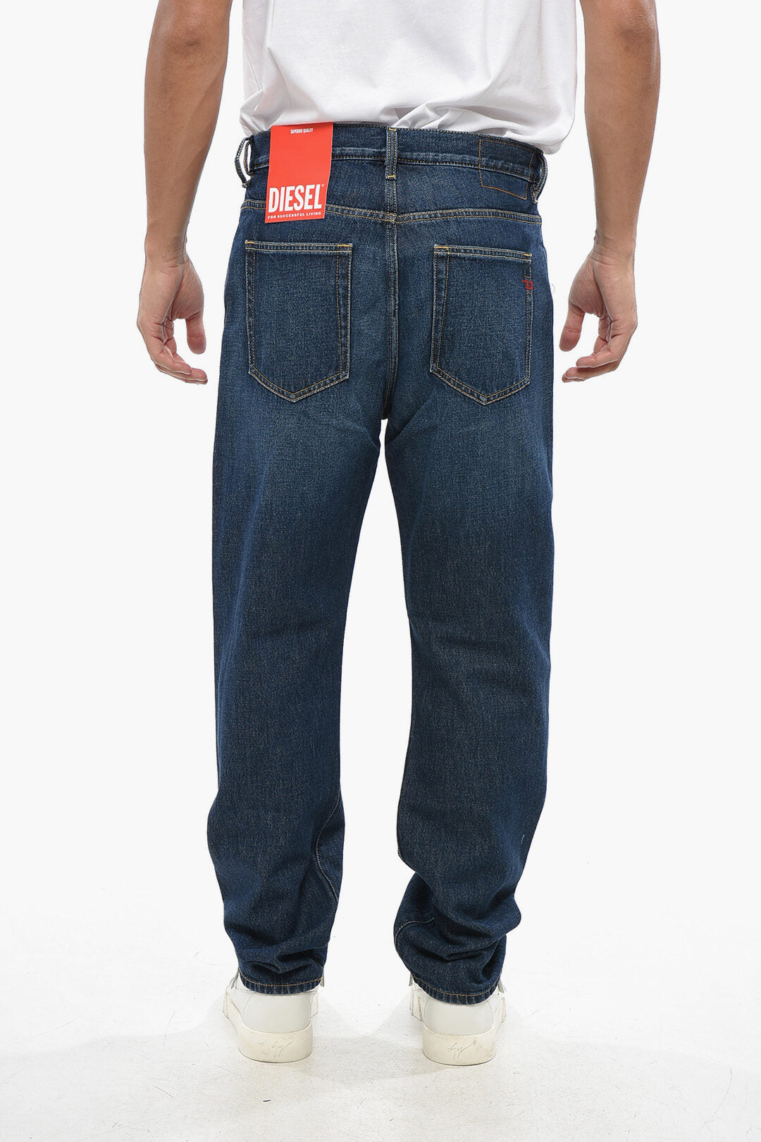 Diesel 2405~Dark Wash Denim Straight Fit Jeans D-VIKER 20cm, view 2