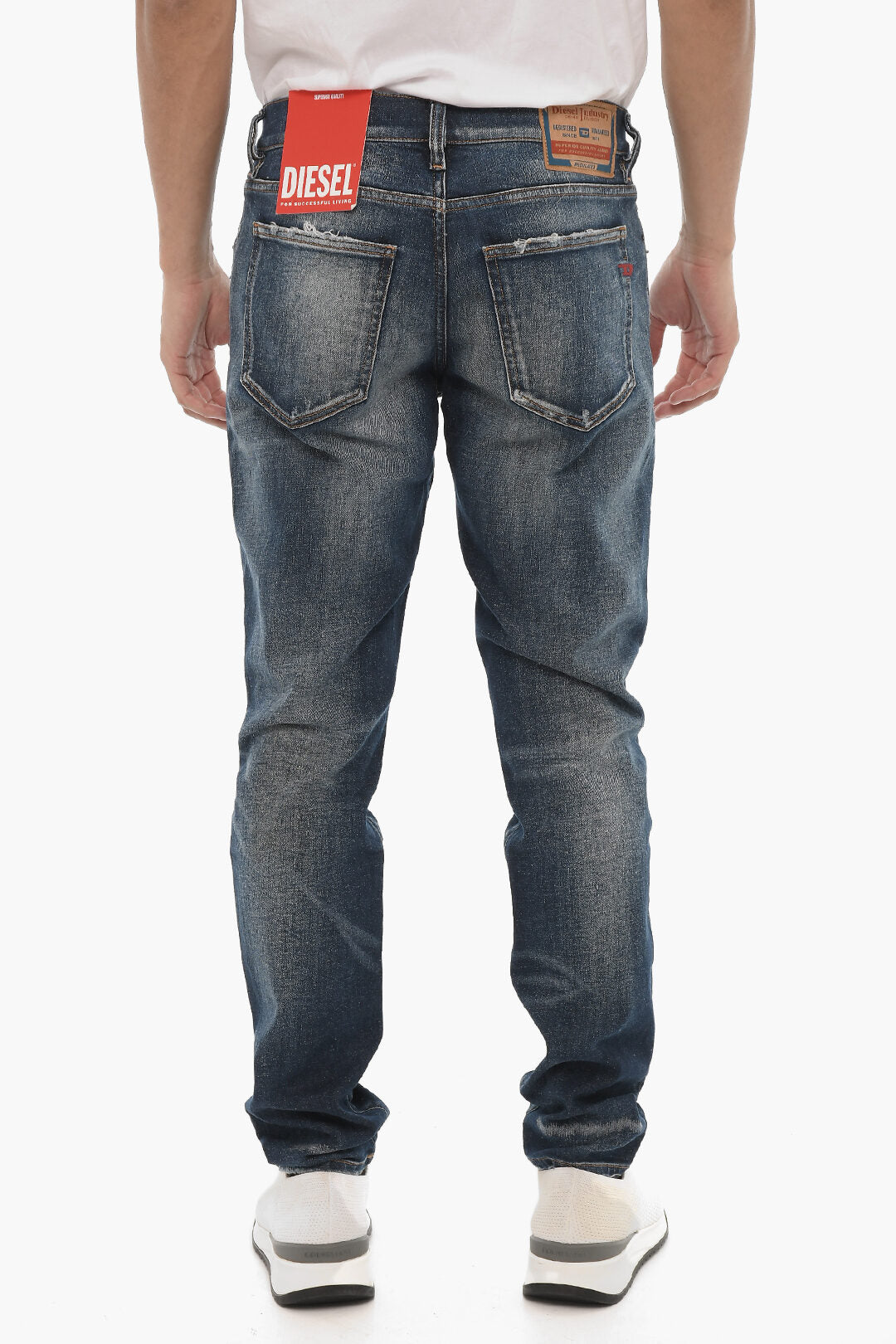 Diesel 2405~Delavé Denim Slim-Fit Jeans D-STRUKT 17cm, view 2