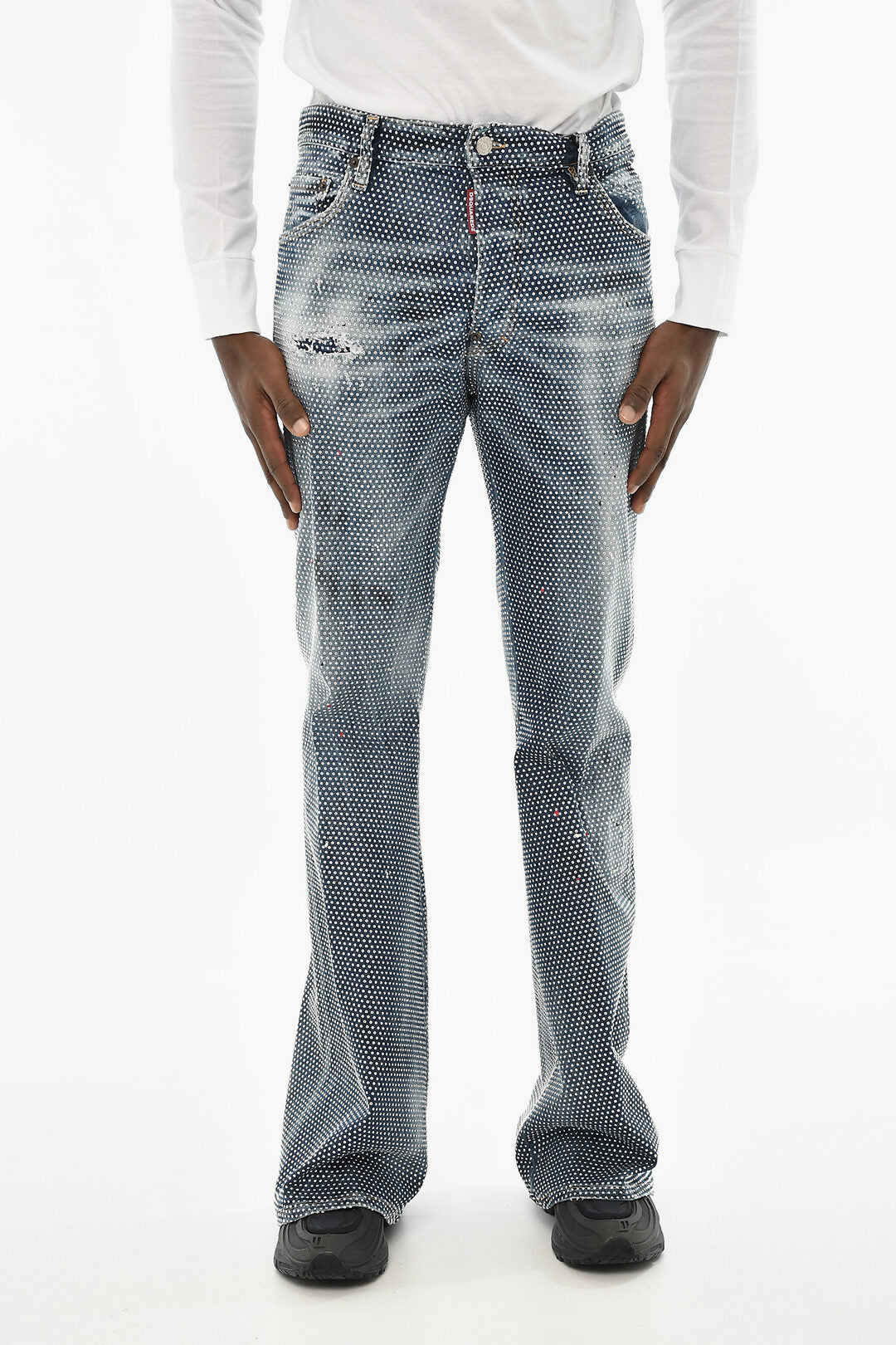 Dsquared2 2405~Distressed Jeans with All-Over Studs