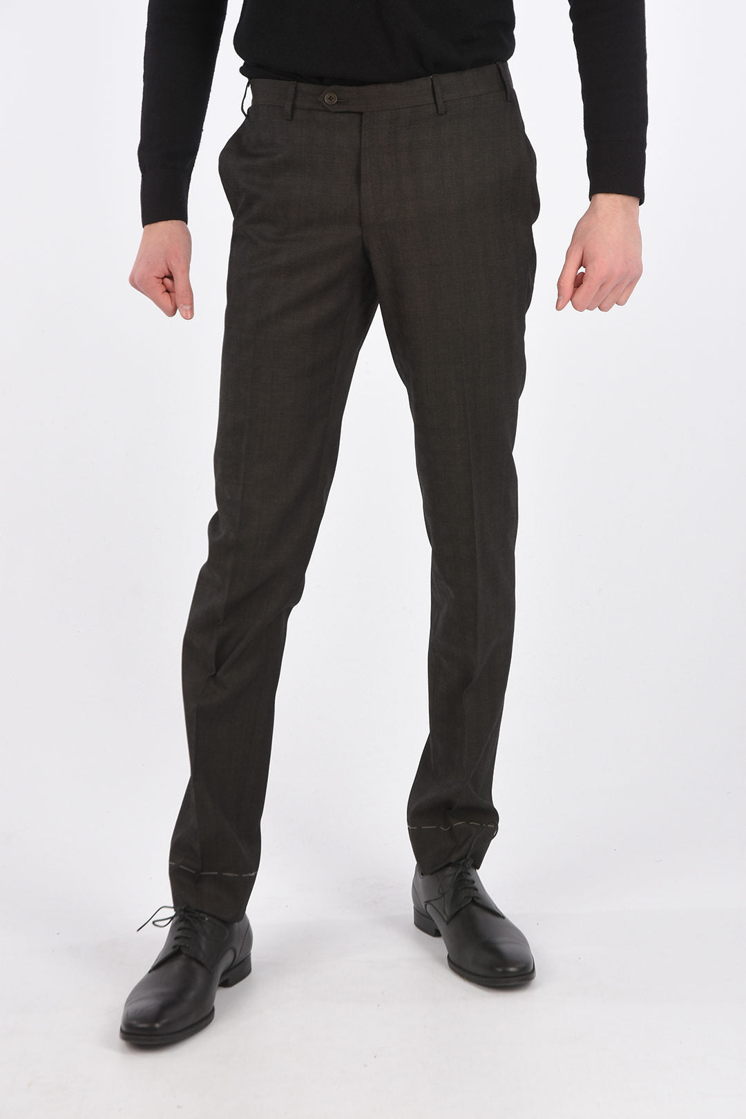 Corneliani 2405~District Check Trousers ACADEMY