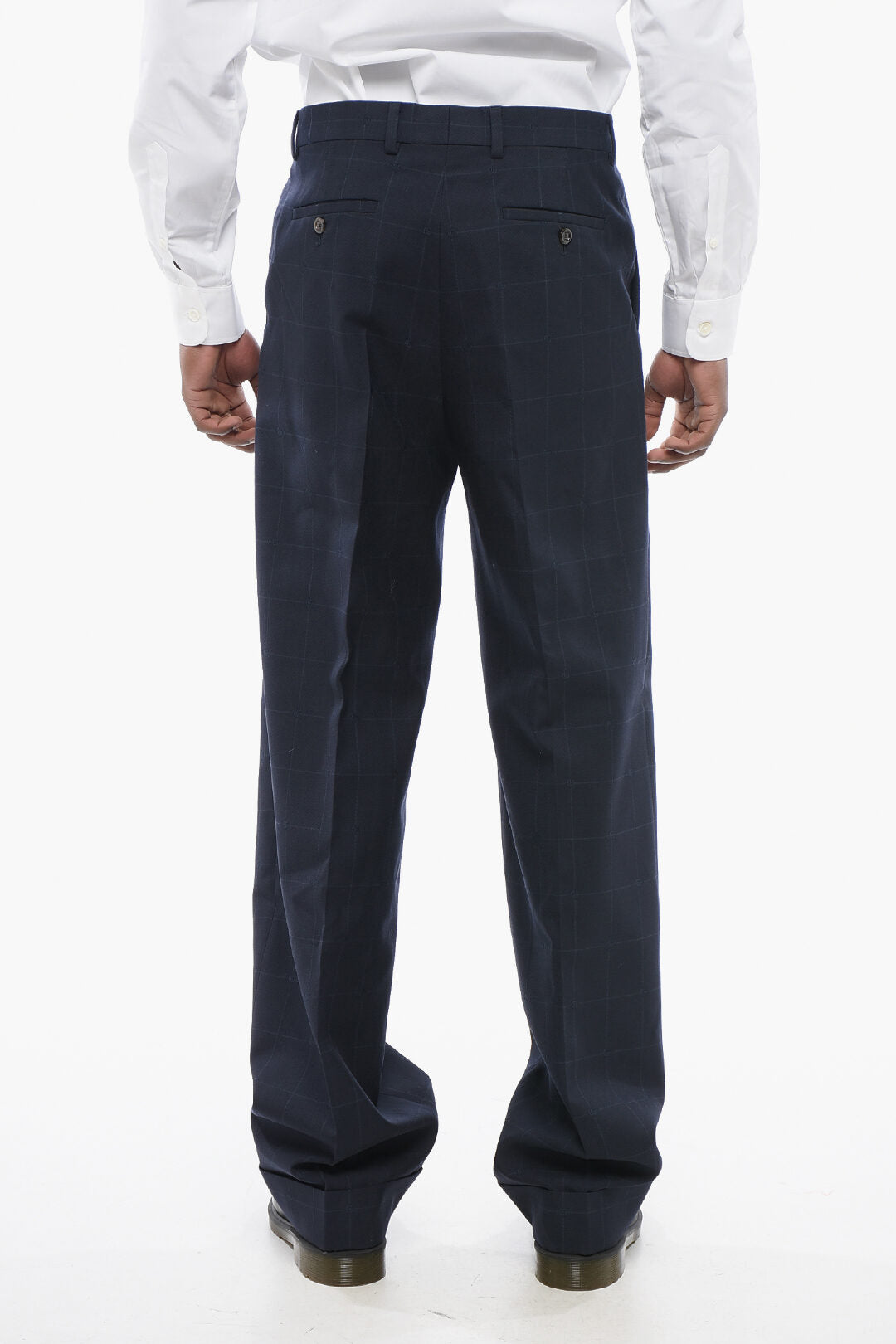 Gucci 2405~Four-Pocket Wool Jacquard Trousers with Tonal Monogram Pattern
