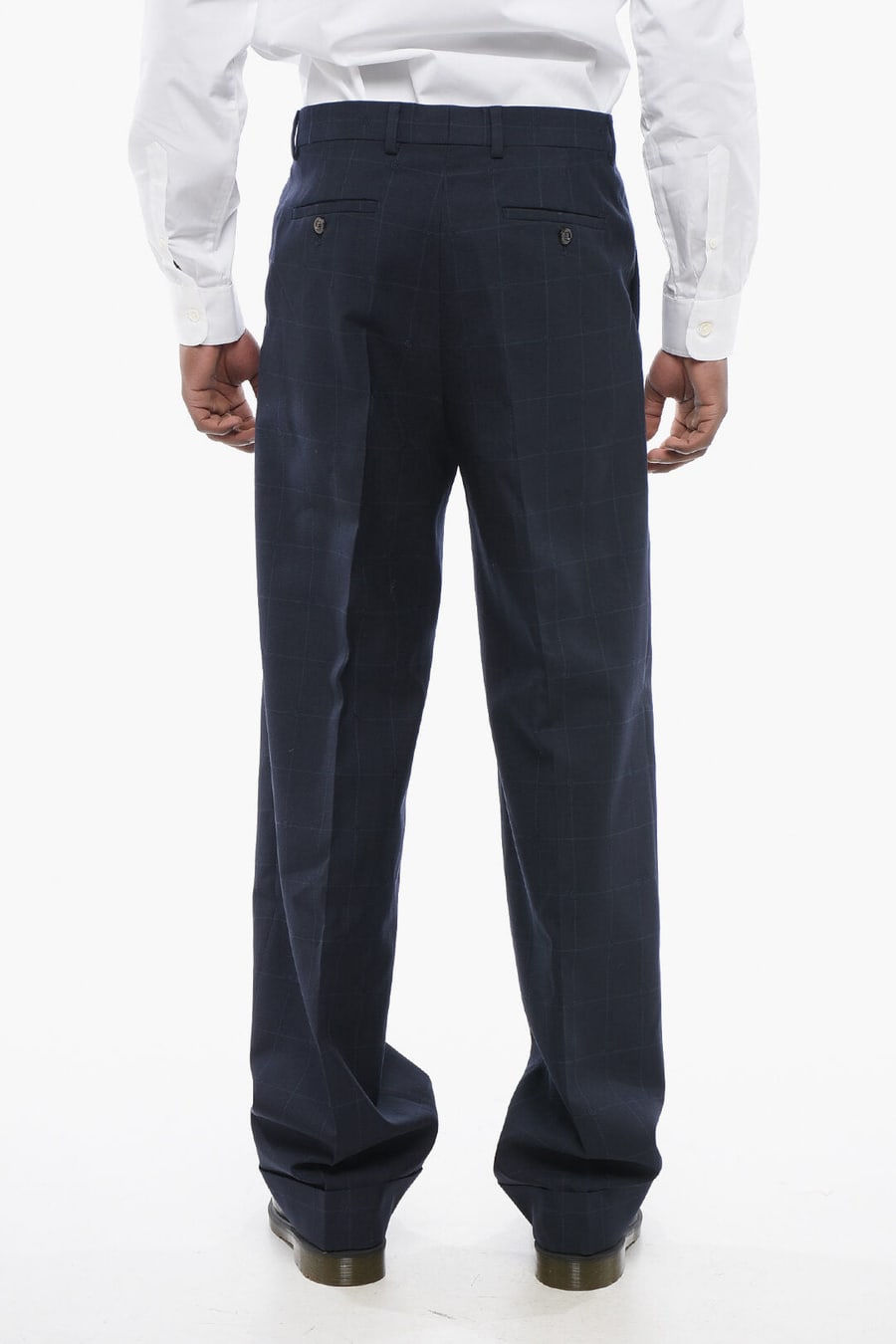 Gucci 2405~Four-Pocket Wool Jacquard Trousers with Tonal Monogram Pattern