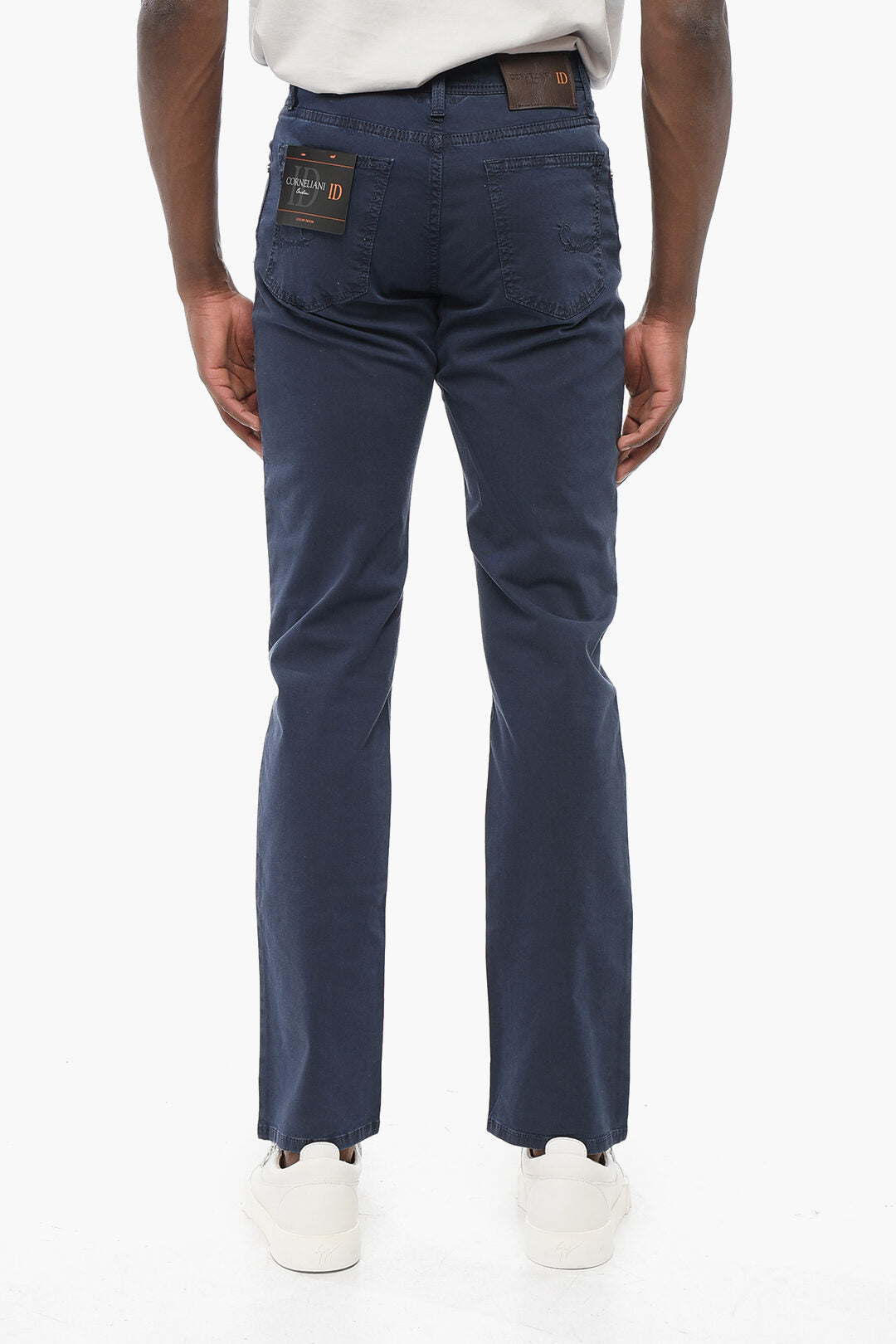 Corneliani 2405~ID 5-Pocket Trousers LAZISE Stretch Cotton, view 2