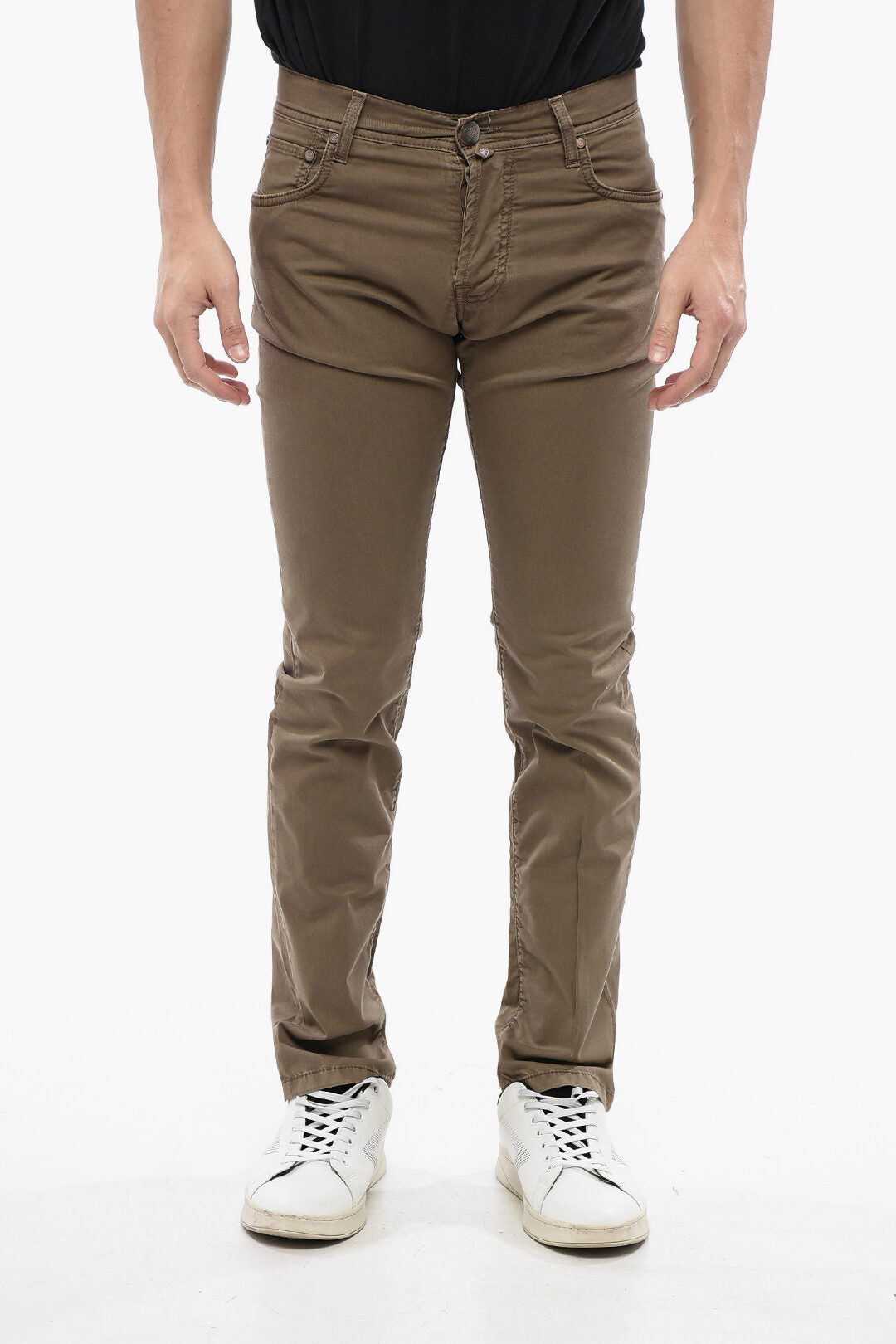 Corneliani 2405~ID Cotton Stretch 5-Pocket Pants