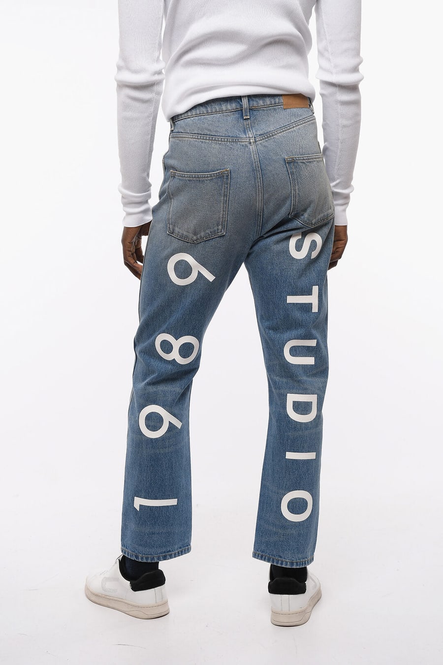 1989 Studio 2405~Jeans 702 Regular Fit with Studio Print on Back 21cm, view 2