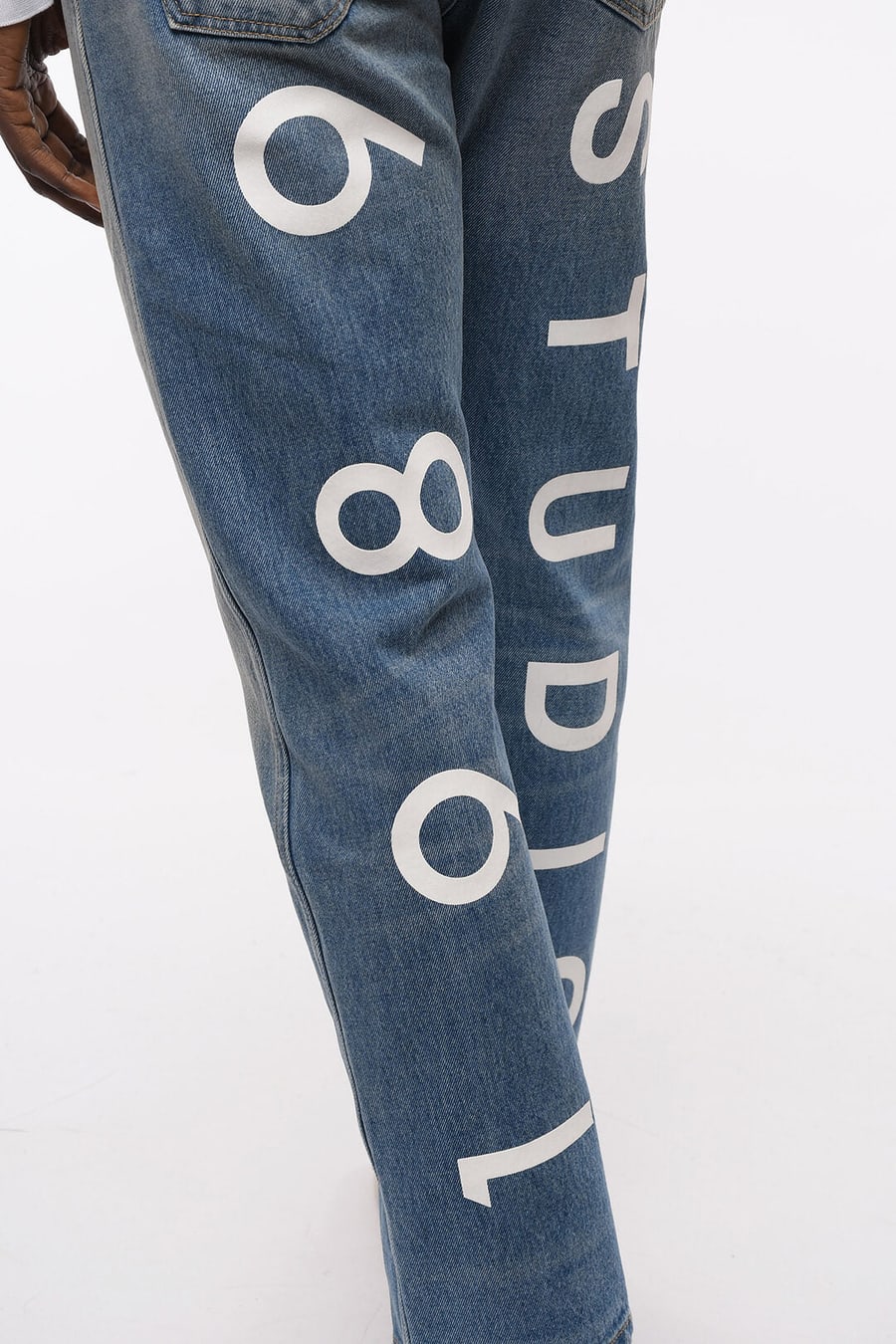 1989 Studio 2405~Jeans 702 Regular Fit with Studio Print on Back 21cm, view 3