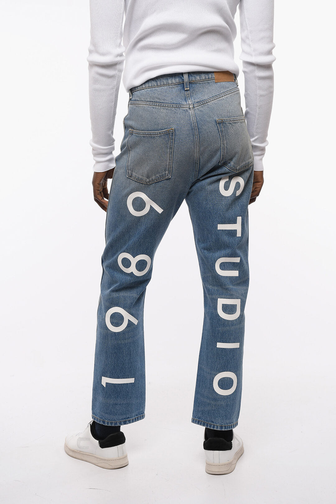 1989 Studio 2405~Jeans 702 Regular Fit with Studio Print on Back 21cm, view 2