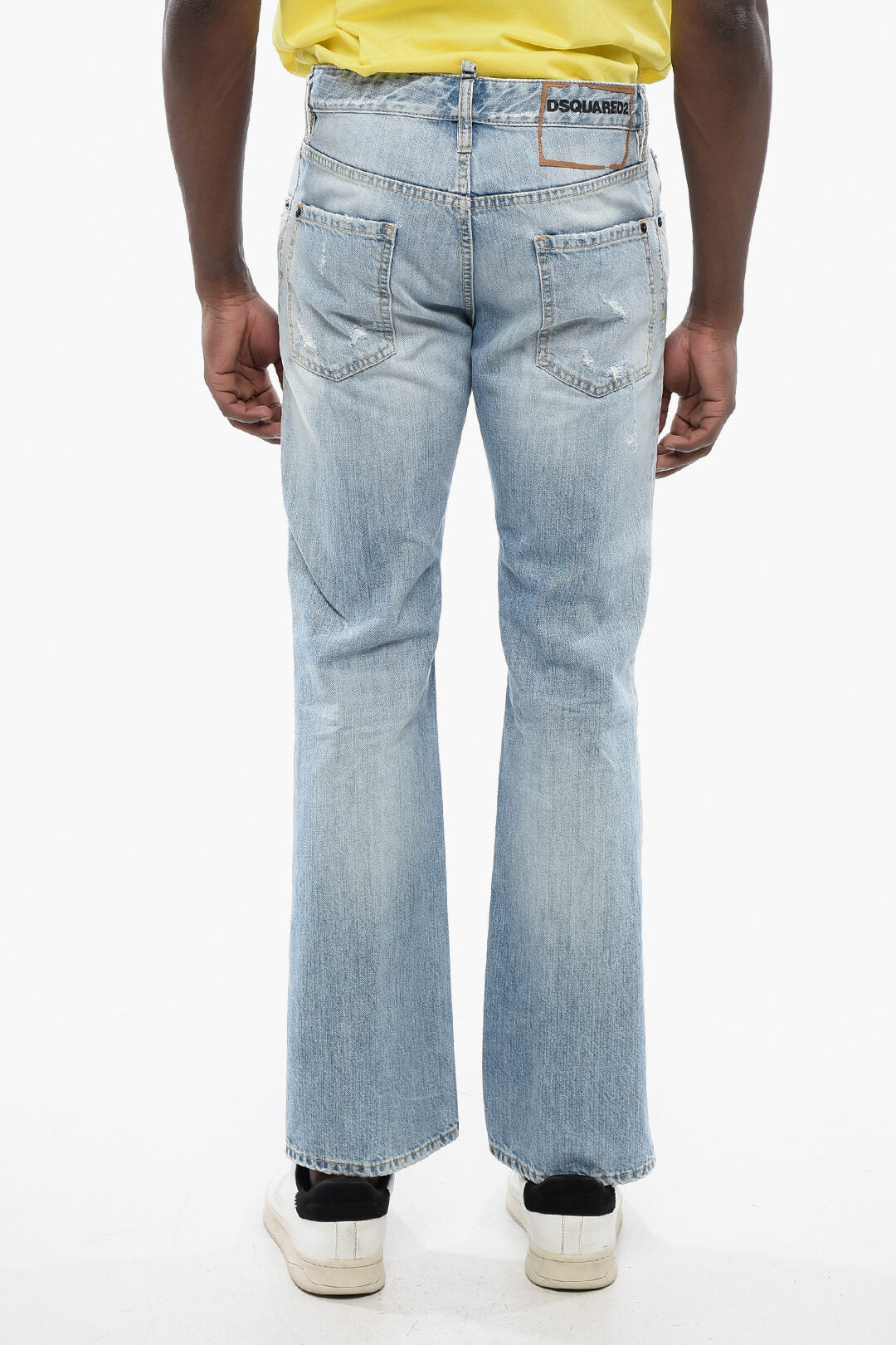Dsquared2 2405~Light-Wash Distressed Jeans, view 2
