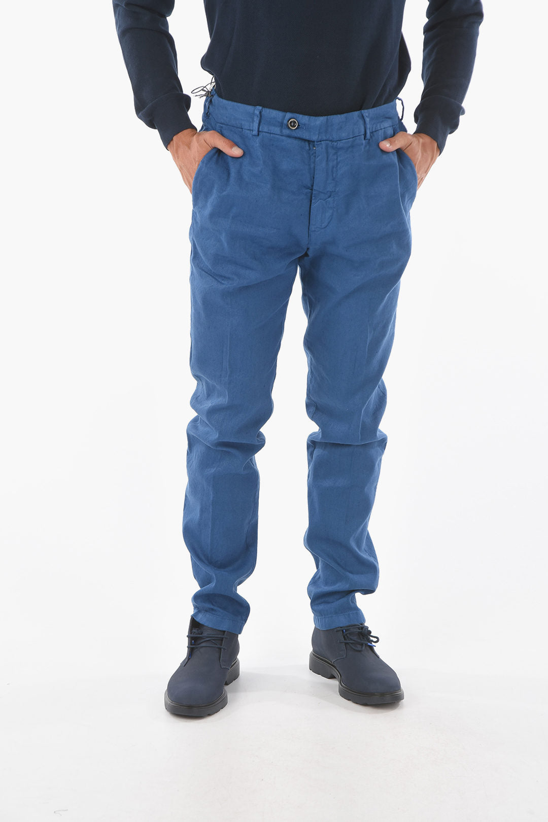 Cruna 2405~Linen-Blend Trousers MARAIS