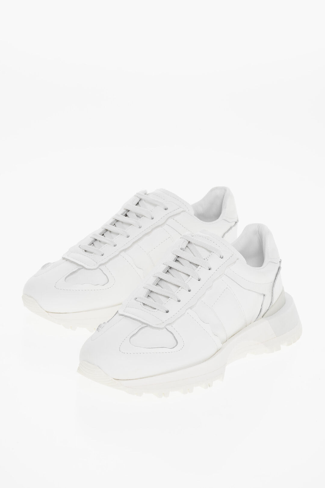Maison Margiela 2405~MM22 Low Leather Sneakers Plain