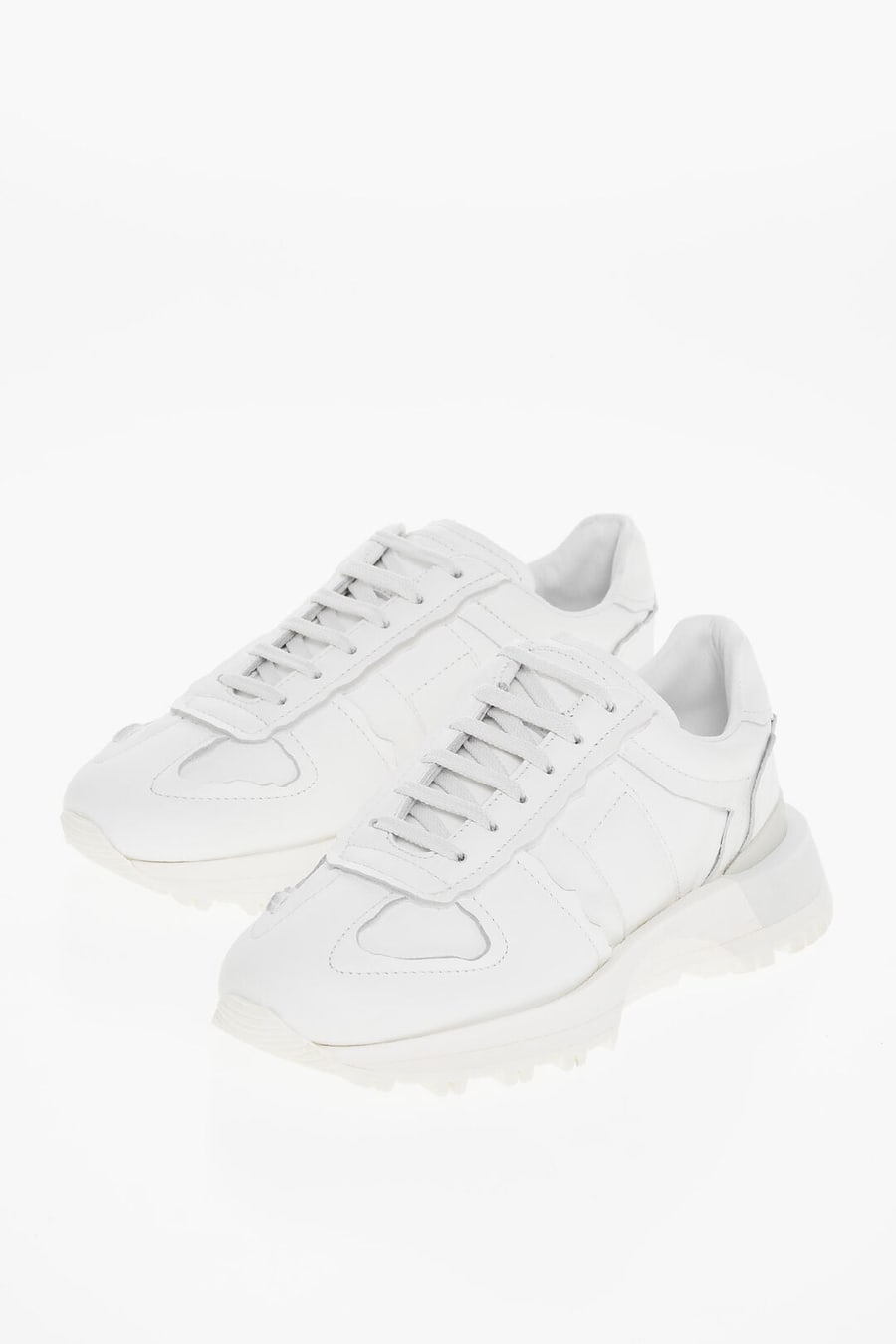 Maison Margiela 2405~MM22 Low Leather Sneakers Plain